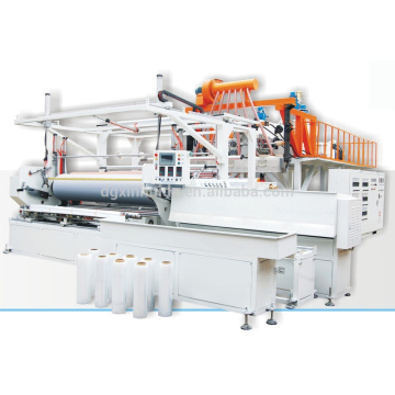 Automatique 2000 mm trois couches pe plastic Food Grade Stretch Film Machine